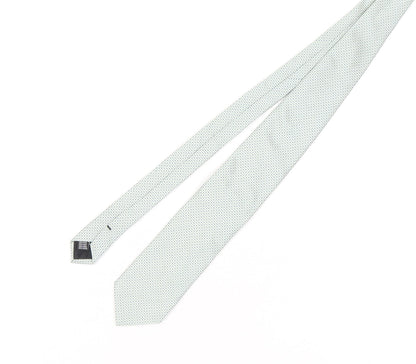 Jaeger Men's Blue Slim Geometric Silk Tie