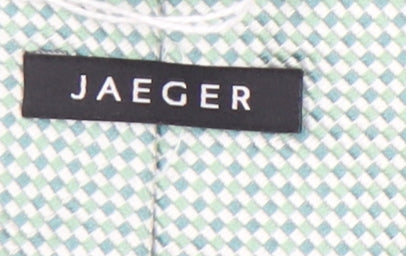 Jaeger Men's Blue Slim Geometric Silk Tie