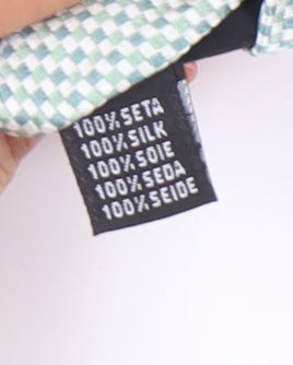 Jaeger Men's Blue Slim Geometric Silk Tie