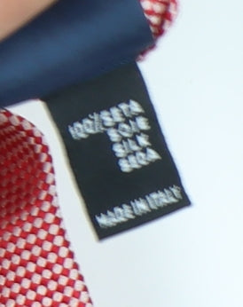 Hackett Men's Red Silk Geometric Tie