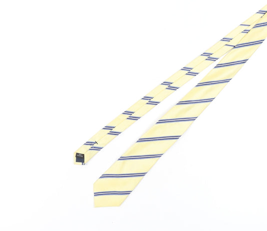 Michelsons Men's Yellow Striped Tie, Excellent Condition