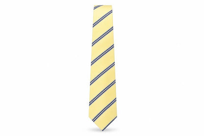 Mens Michelsons Yellow Striped 100% Polyester  Tie