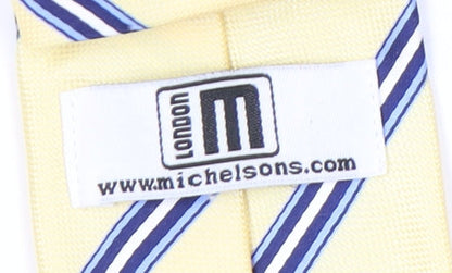 Michelsons Men's Yellow Striped Tie, Excellent Condition