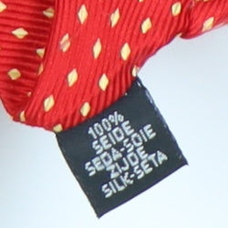 Mens Charles Tyrwhitt Red Polka Dot 100% Silk Slim Tie