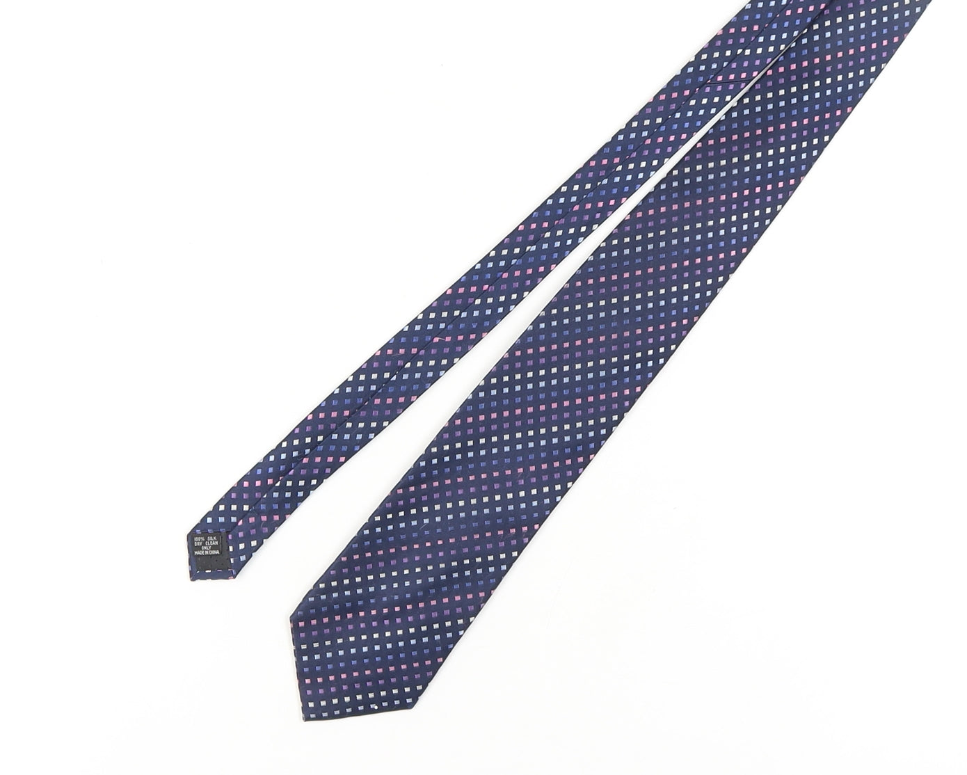 John Lewis Men's Blue Geometric Silk Tie