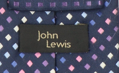 John Lewis Men's Blue Geometric Silk Tie