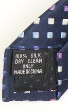 John Lewis Men's Blue Geometric Silk Tie