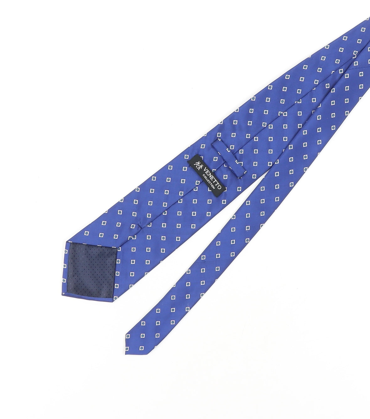 Venetto Collection Men's Blue Geometric Tie