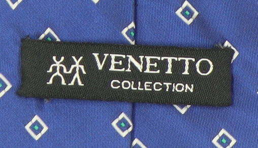 Venetto Collection Men's Blue Geometric Tie