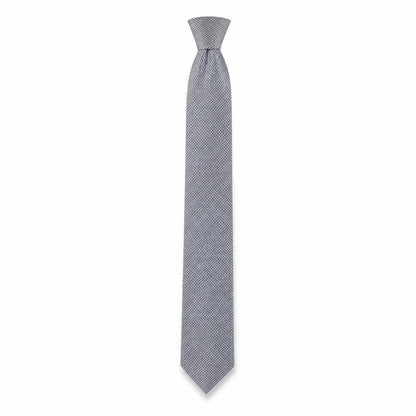 Moda Men's Grey Geometric Slim Tie in Excellent Condition