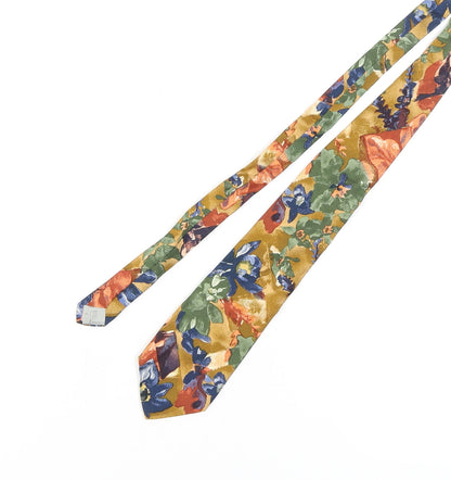 Rodier Men's Multicoloured Floral Silk Tie