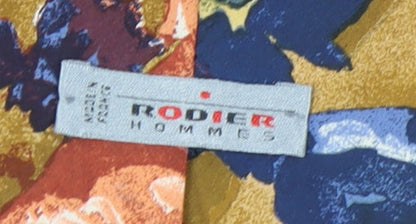 Rodier Men's Multicoloured Floral Silk Tie