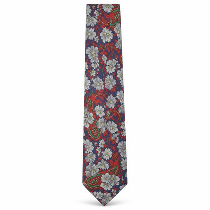 Mens Austin Reed Multicoloured FloralPaisley 100% Silk  Tie
