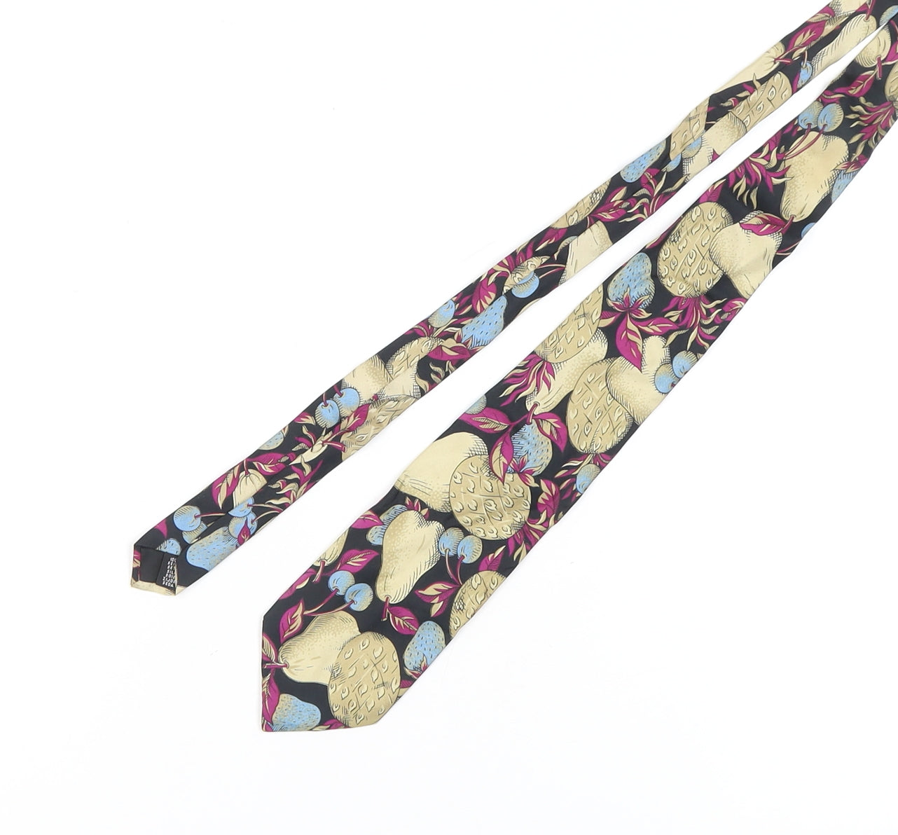 Enrico Rossini Silk Men's Multicoloured Floral Tie