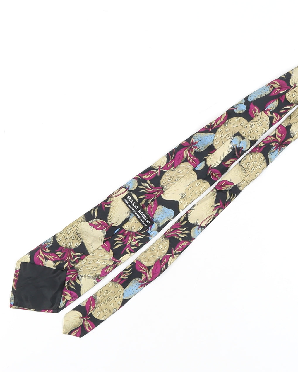 Enrico Rossini Silk Men's Multicoloured Floral Tie
