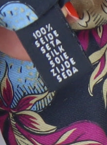 Enrico Rossini Silk Men's Multicoloured Floral Tie