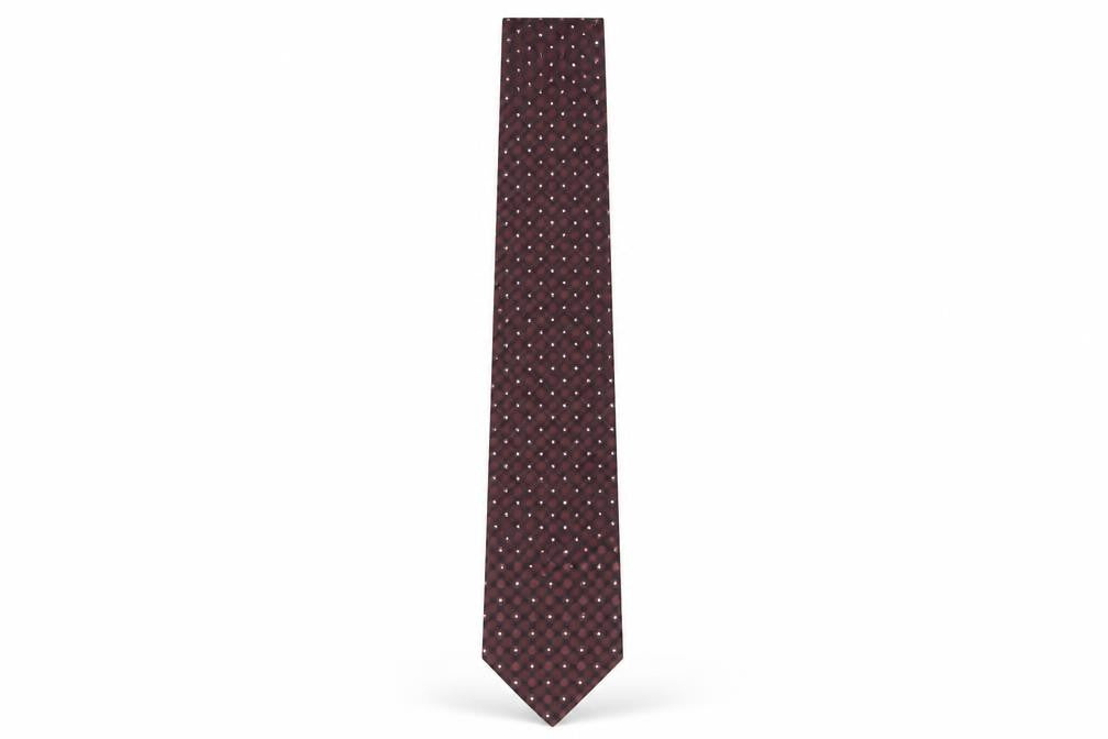 Mens Berwin & Berwin Red Polka Dot 100%  Tie