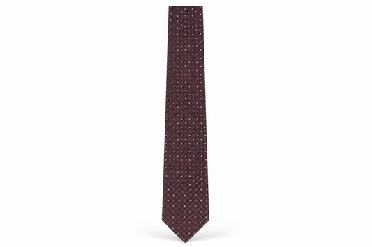 Mens Berwin & Berwin Red Polka Dot 100%  Tie