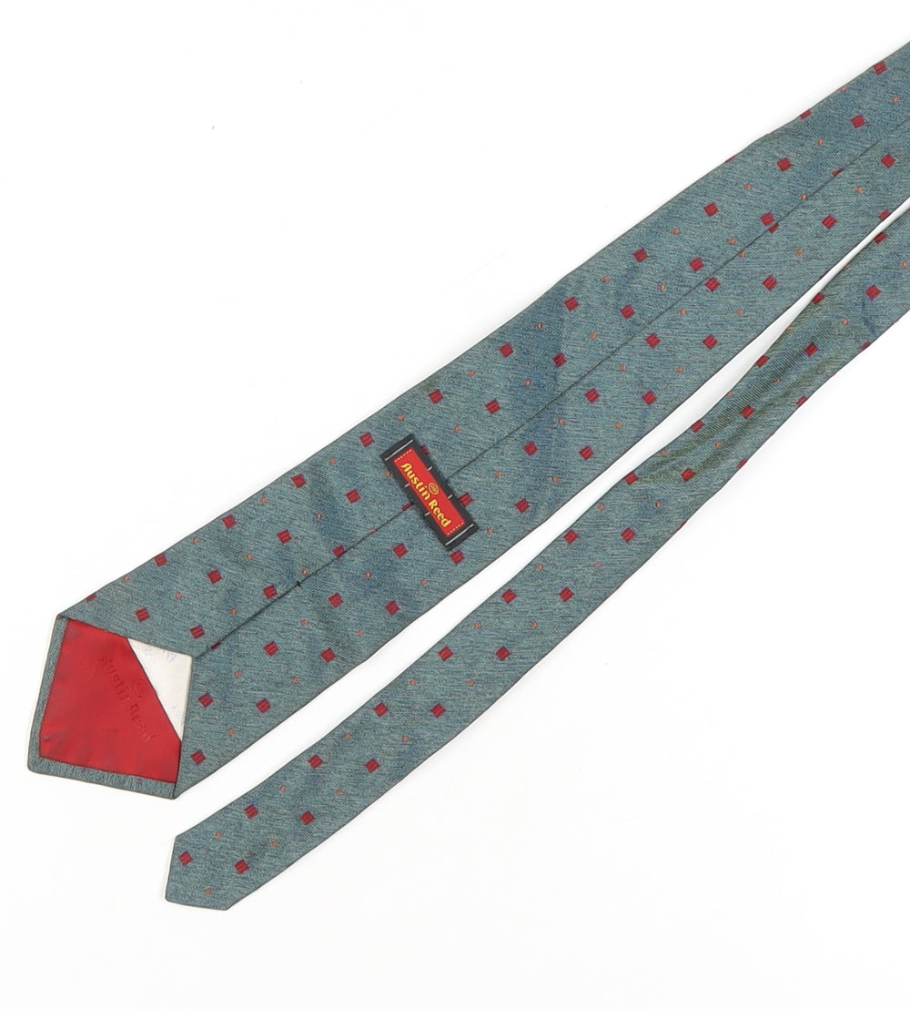 Austin Reed Men's Blue Silk Geometric Tie