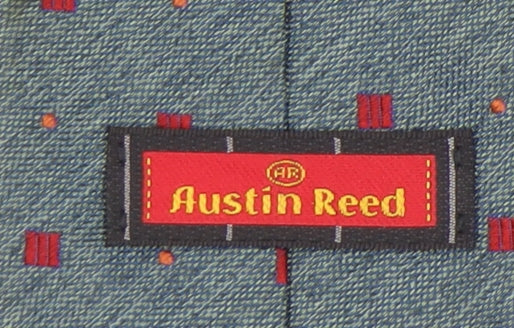 Austin Reed Men's Blue Silk Geometric Tie