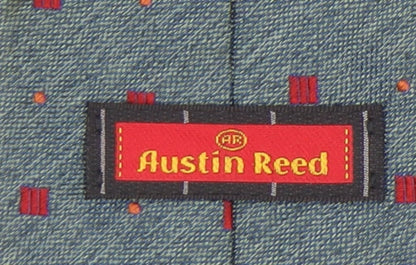 Austin Reed Men's Blue Silk Geometric Tie