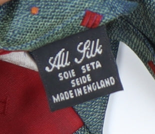 Austin Reed Men's Blue Silk Geometric Tie