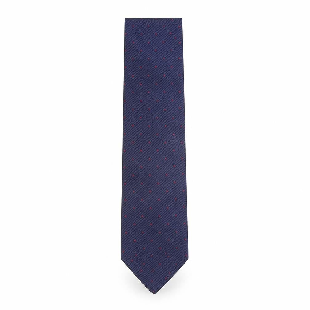 Mens T.M.Lewin Blue Polka Dot 100% Silk  Tie