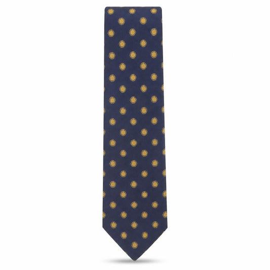 Mens Blazer Blue Polka Dot 100% Silk Slim Tie