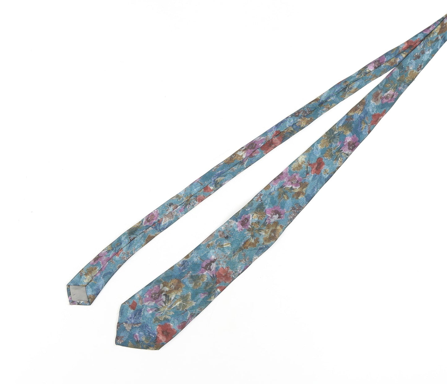 José Piscador Men's Blue Floral Slim Tie