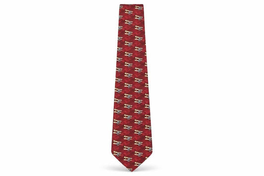 Mens Beaufort Red Animal Print 100% Silk  Tie