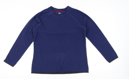 Crane Women's Blue Fleece Sweatshirt M