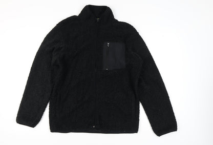 Mens UK Size M Larsson & Co Black Basic Jacket