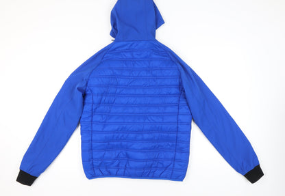 Mens UK Size M Threadbare Blue Puffer Jacket