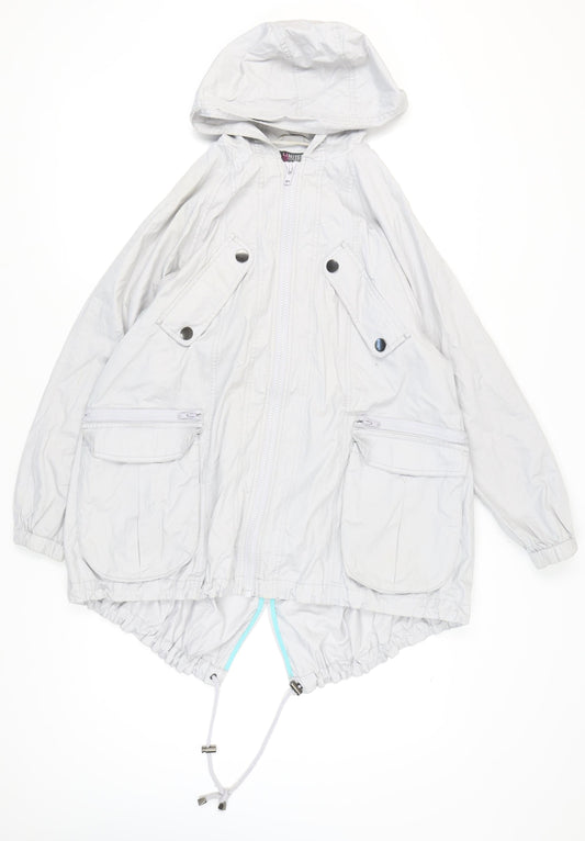 Womens UK Size 8 Marks and Spencer Grey Parka Coat