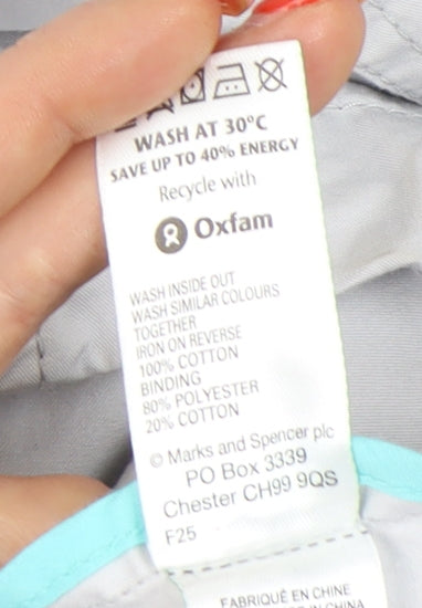 Womens UK Size 8 Marks and Spencer Grey Parka Coat