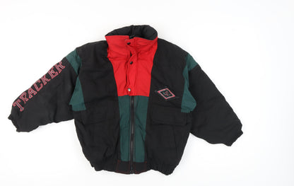 Wavelength Boys Black Colourblock Jacket 9-10 Years