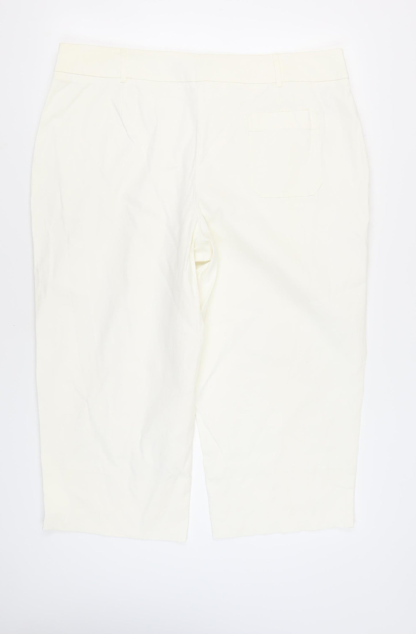 Womens UK Size 22 NEXT Regular Fit  White Trousers
