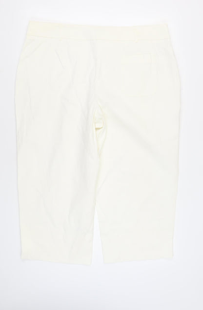 Womens UK Size 22 NEXT Regular Fit  White Trousers