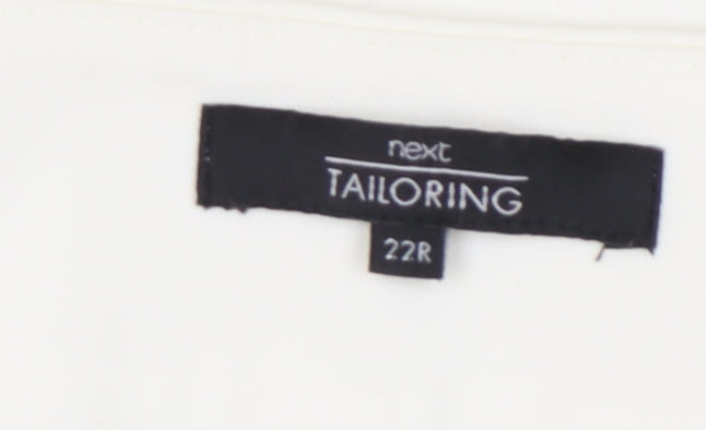 Womens UK Size 22 NEXT Regular Fit  White Trousers