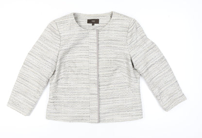 Next Women's Grey Tweed Blazer Size 16