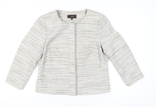 Next Women's Grey Tweed Blazer Size 16