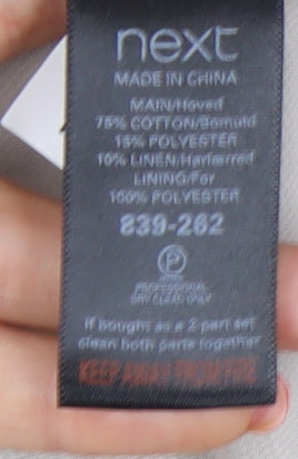 Next Women's Grey Tweed Blazer Size 16