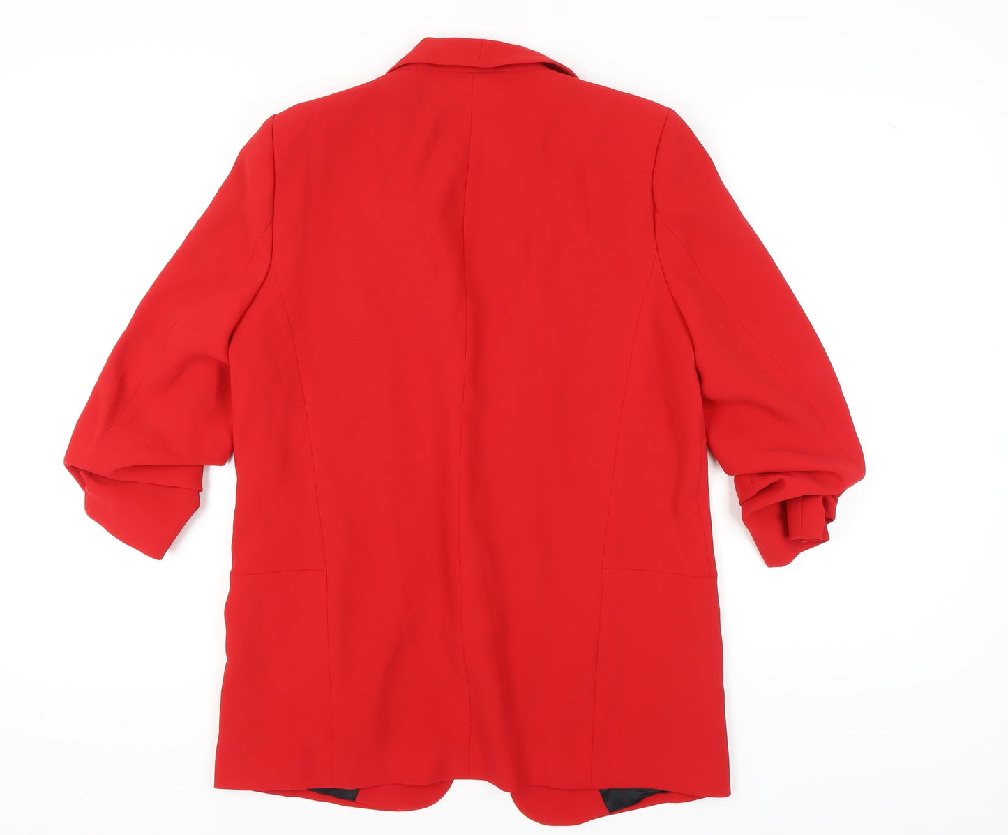 Zara Women's Red Long Blazer - Lined, Size L