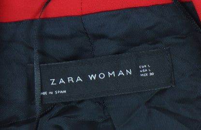Zara Women's Red Long Blazer - Lined, Size L