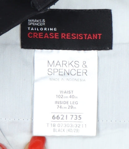 Marks and Spencer Men's Black Dress Pants 40/29