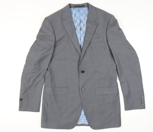 Mens UK Size 38 Marks and Spencer Regular Grey Suit Jacket