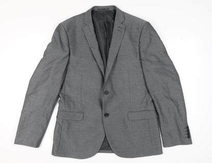 Next Men's Grey Blazer, Size 42, Regular Fit