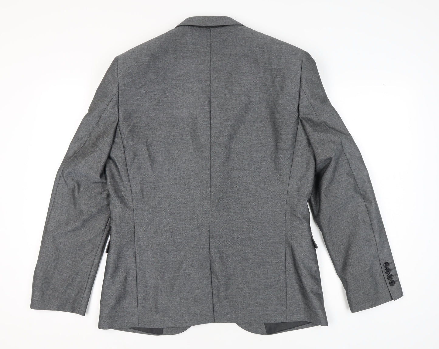 Next Men's Grey Blazer, Size 42, Regular Fit