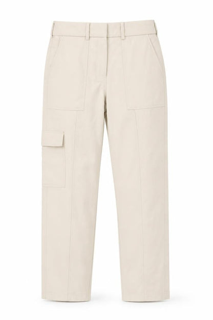 Womens UK Size 6 NEXT Regular Fit Cargo Beige Trousers
