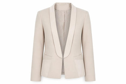 Marks and Spencer Women's Beige Suit Jacket Size 10